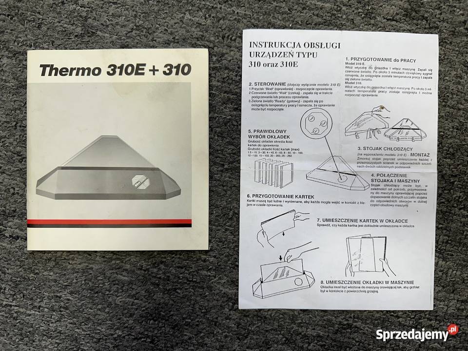 Termobindownica IBICO AG typ 310E 500W Łódź