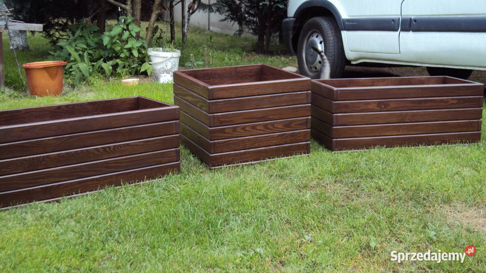 Donicedoniczki drewnianeogrodowe pod wymiar