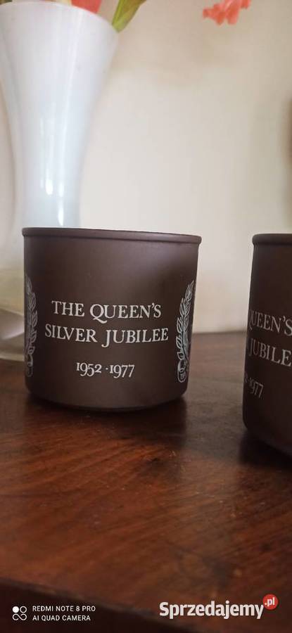 Elżbieta II Kubki The Queens Silver Jubilee Gdańsk