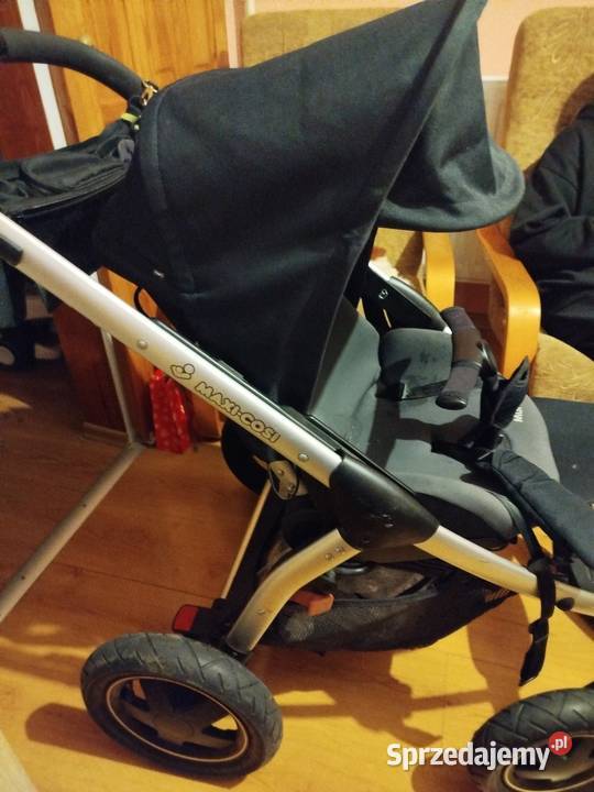 Wózek 3 w 1 Maxi Cosi Możliwość zamontowania fotelika Czarna Woda