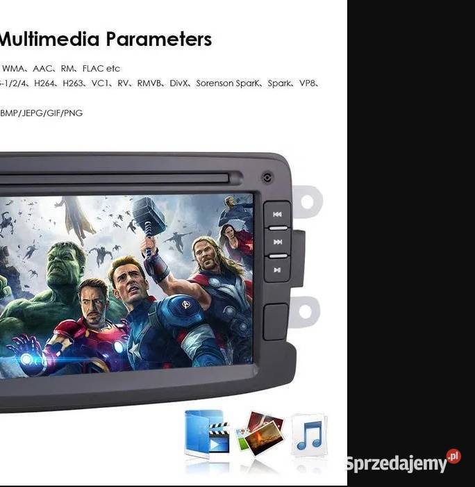 Radio 2din Android 12 Dacia Duster Logan Sandero Ożarowice