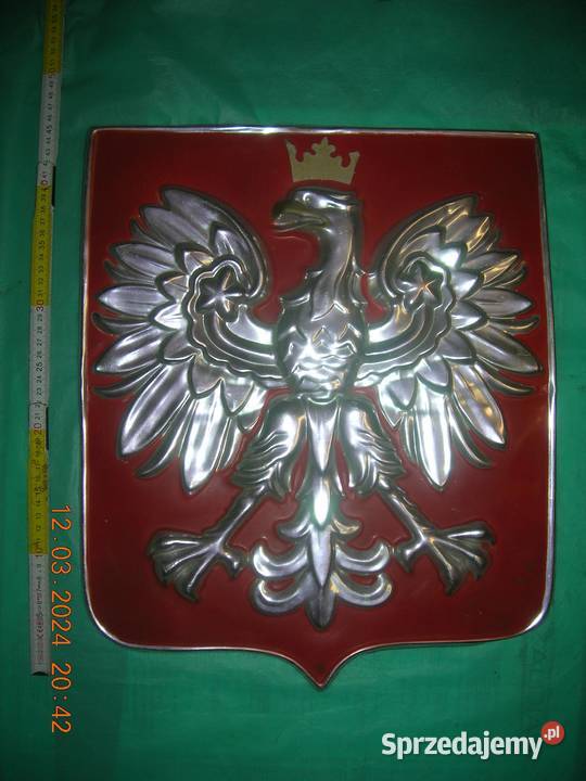 Naścienne godło PRL Łódź