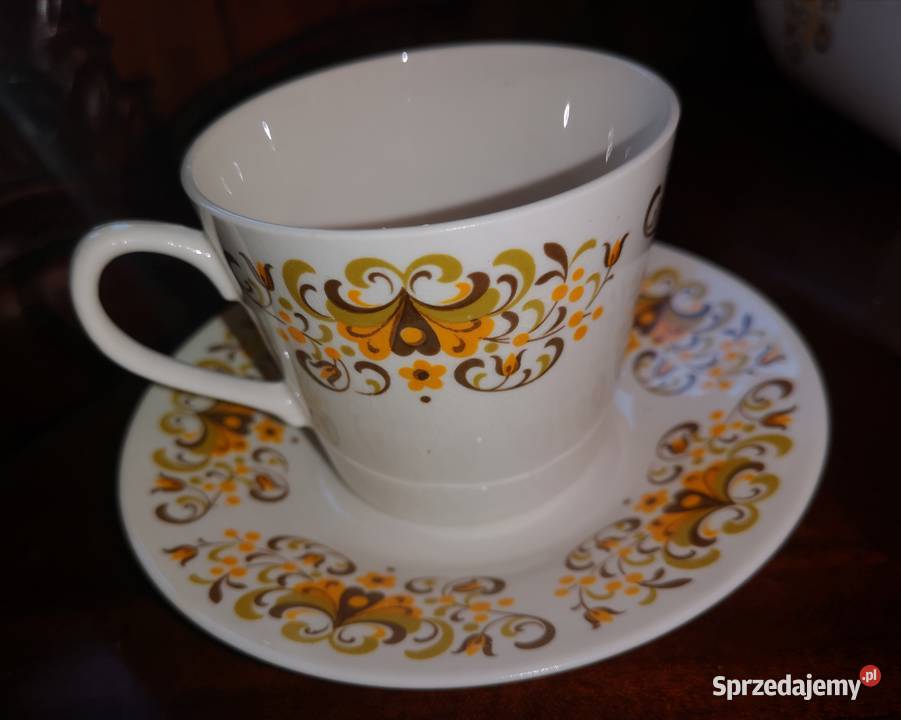 Filiżanka z talerzykiem deserowym Queen Anne Gdańsk
