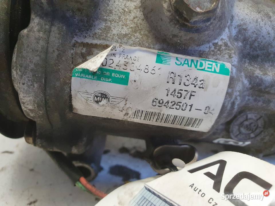 SPRĘŻARKA KLIMATYZACJI Mini One R56 14 16V VTi osobowe Chełm