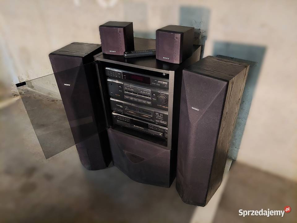 Wieża Sony z szafką kolumnami i subwooferem dolnośląskie Wrocław