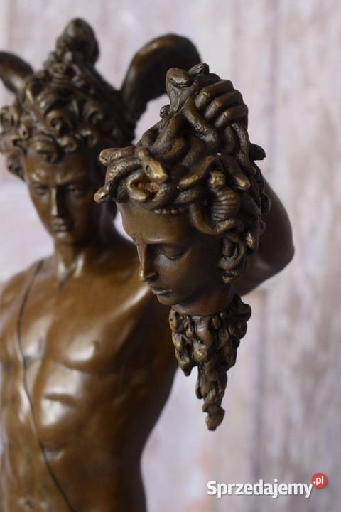PERSEUSZ I MEDUZA Perseusz Meduza figura z brązu Kraków