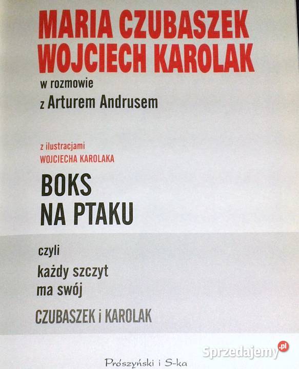 Boks na ptaku M Czubaszek W Karola Pozostałe