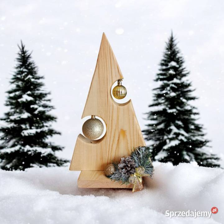 Choinka drewniana stroik świąteczny lubelskie Zamość