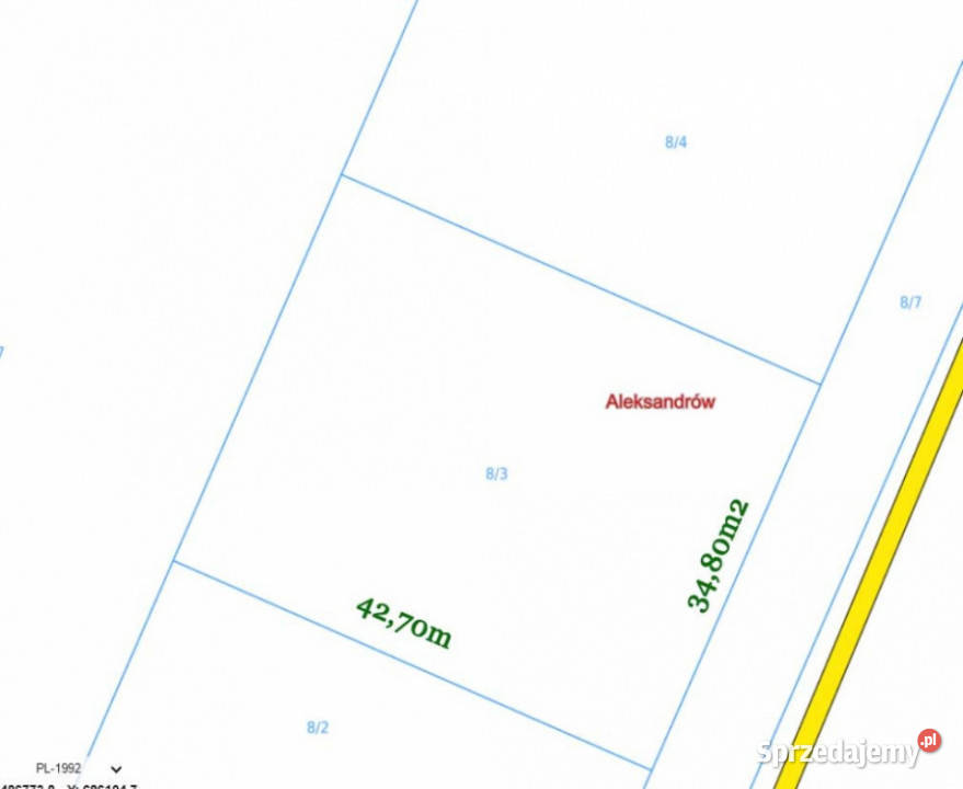 DZIAŁKI NA SPRZEDAŻ Aleksandrów gm Jakubów pow