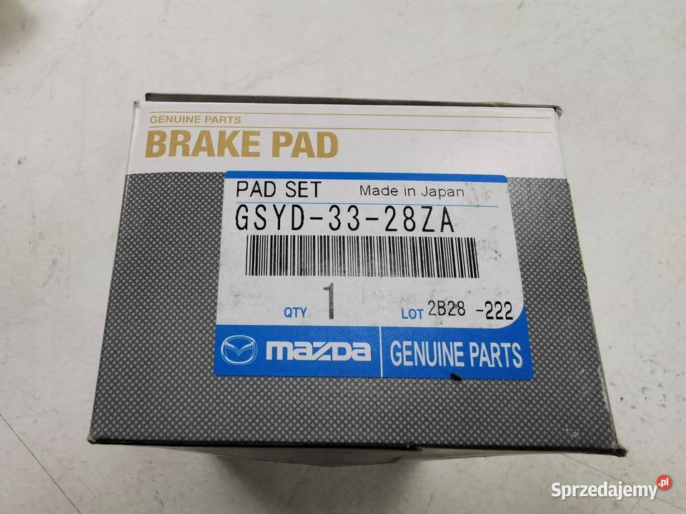 KLOCKI HAMULCOWE PRZÓD MAZDA 6 2013 GSYD3328