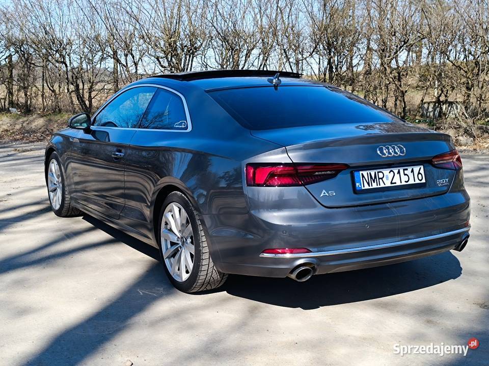 Audi A5 20 TFSI Quattro STronic 252 CYMC Rok produkcji 2018 Mrągowo
