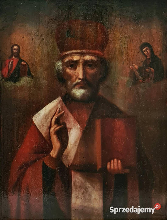 Ikona Święty Mikołaj z Miry Cudotwórca 0248 Warszawa