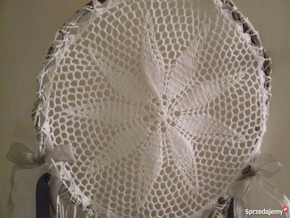 NIEWINNY BIAŁY ŁAPACZ SNÓW autorskie rękodzieło wielkopolskie Piła sprzedam