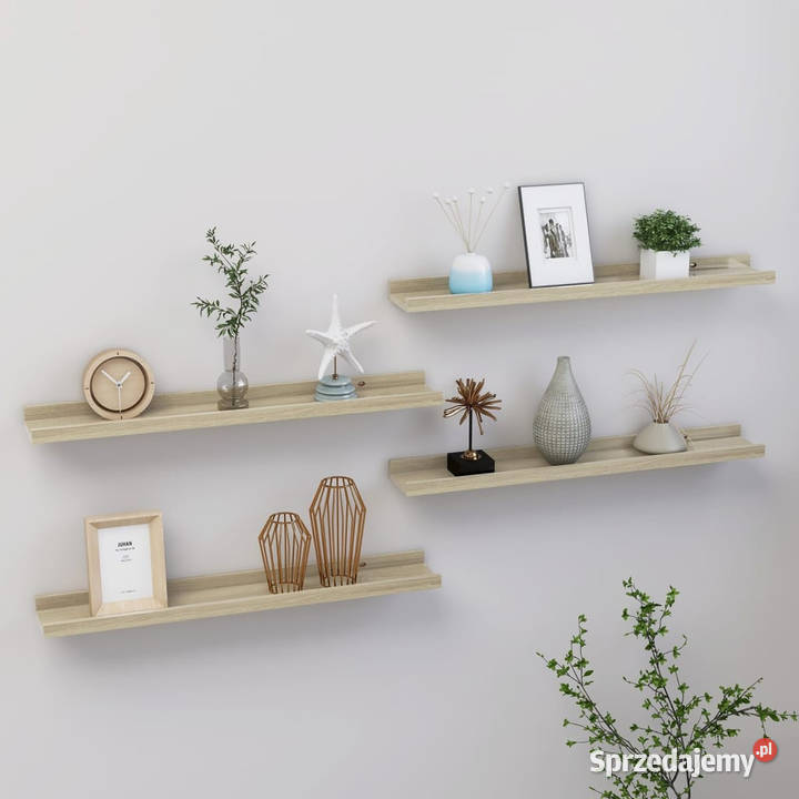 Półki ścienne 4 dąb sonoma 60x9x3 WM326685 Półki Meble Warszawa