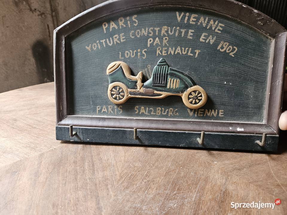 Wieszak do kluczy z motywem samochodu Poznań