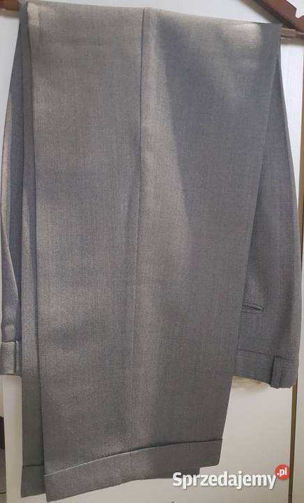 XL spodnie męskie wełniane eleganckie wizytowe