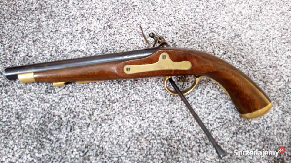 pistolet skałkowy czarnoprochowy