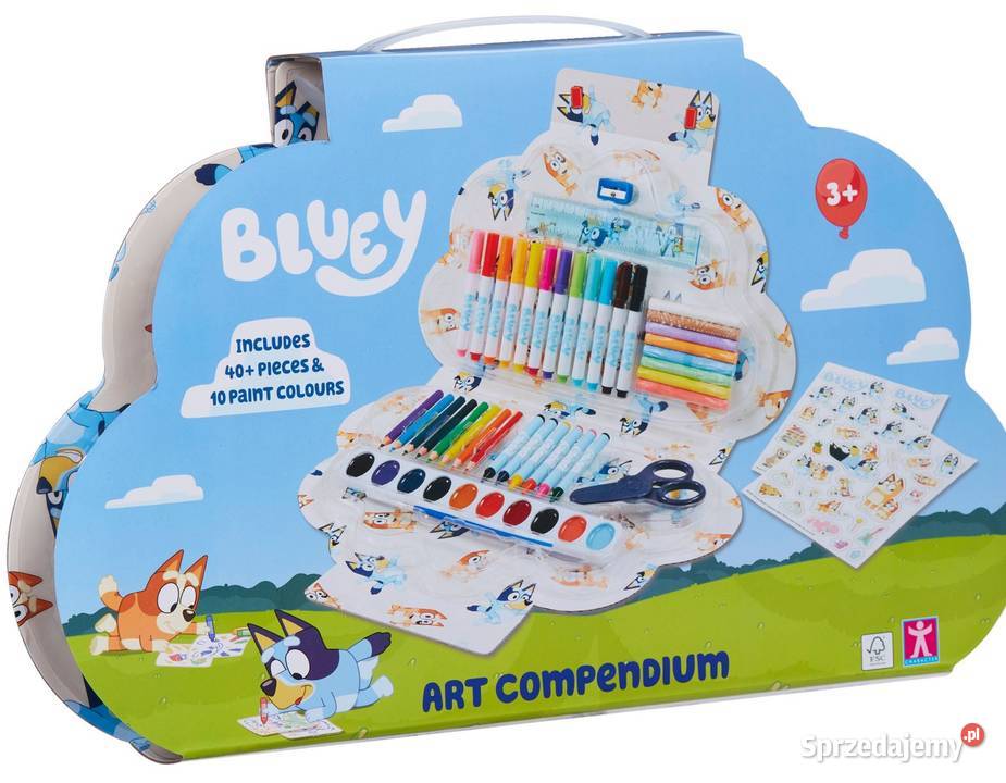 Bluey Kredki Farbki Flamastry Zestaw Plastyczny małopolskie Mogilany