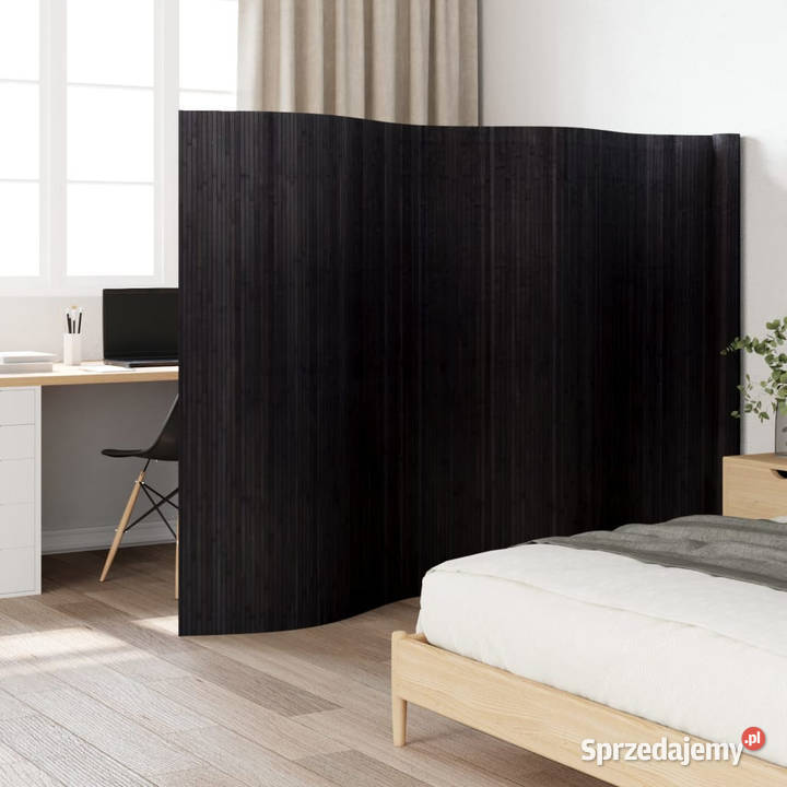 Parawan czarny 165x600 bambusowy WM377004 mazowieckie Warszawa