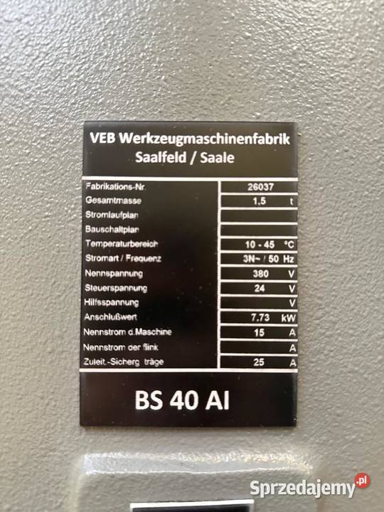 WIERTARKA SŁUPOWA WMW SABO BS40 Trzebunia sprzedam