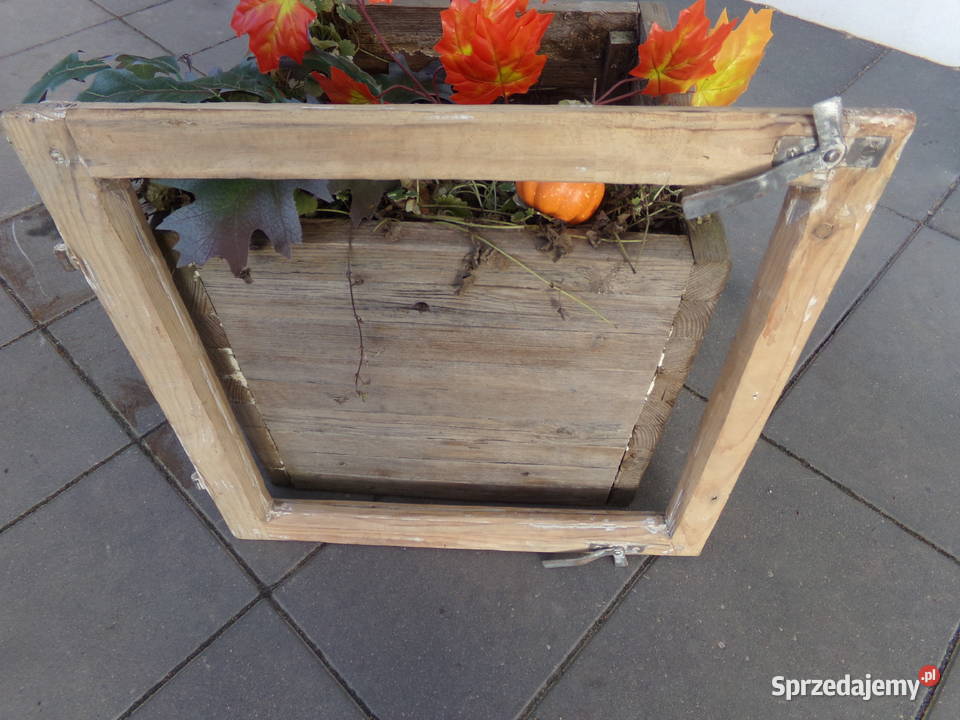 Rama okienna lustro aranżacja wnętrz retro 55x58 warmińsko-mazurskie Ełk