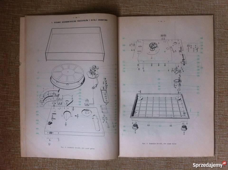 Instrukcje serwisowe Unitra GS 424 Adam i Pozostałe Opole