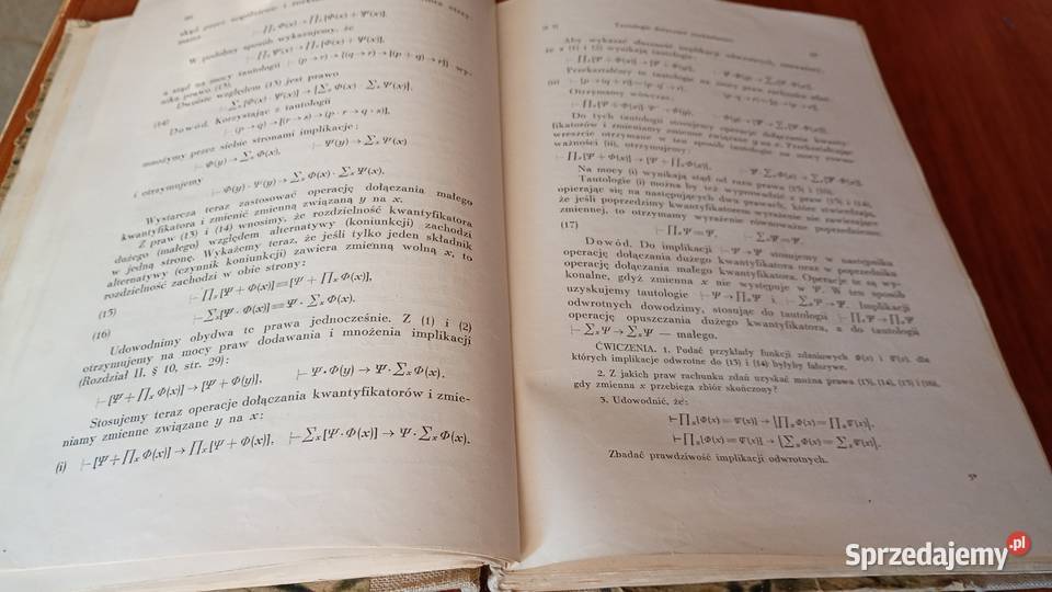 Logika matematyczna kurs uniwersytecki Andrzej matematyka Książki i Podręczniki pomorskie Gdańsk