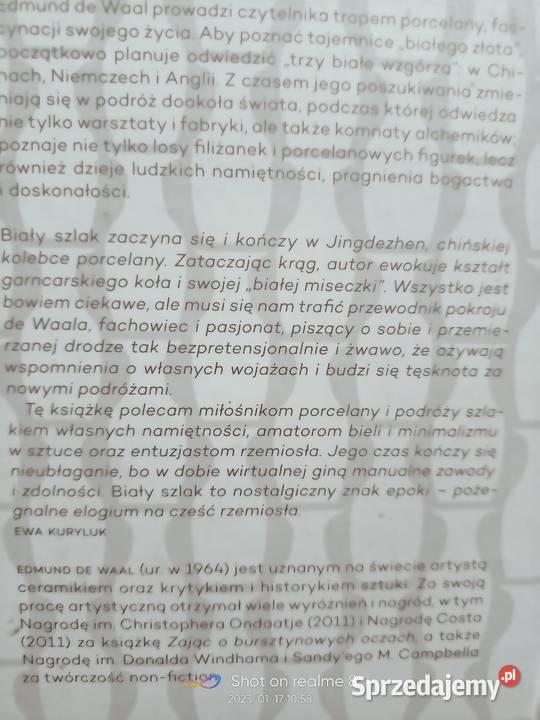 Biały szlak porcelany książki prezenty unikat Warszawa