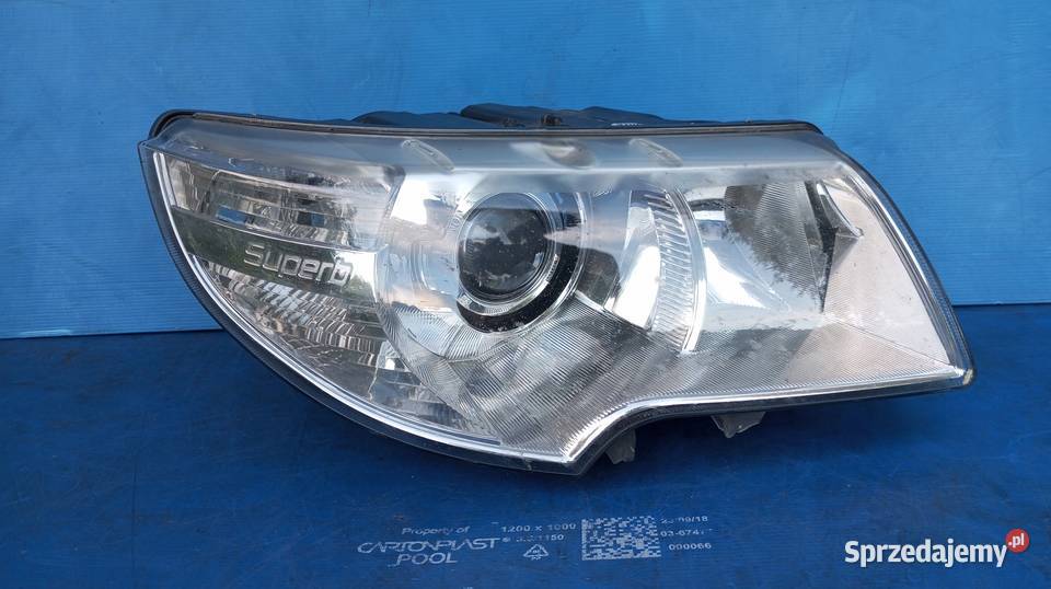 LAMPA PRAWY PRZÓD EU XENON SKODA SUPERB II 2 3T1 wielkopolskie Nowy Tomyśl