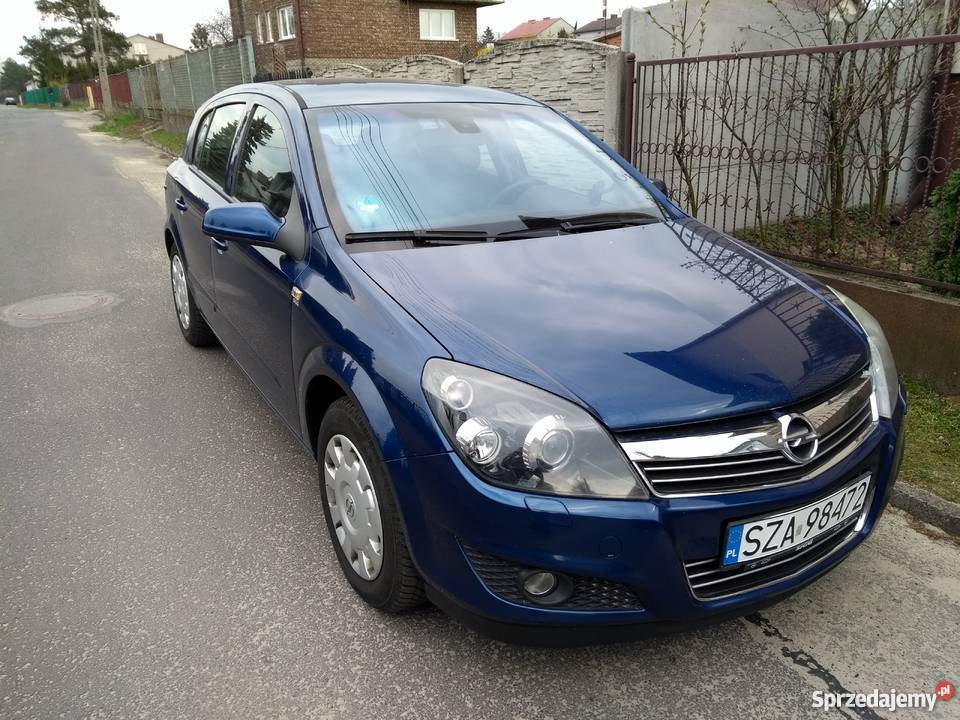 Opel Astra 2008r 16l benzyna 5 drzwi niebieski Ogrodzieniec
