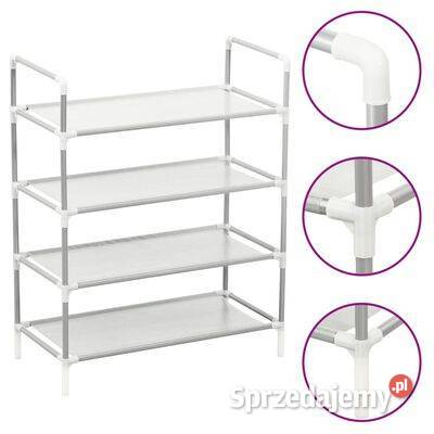 vidaXL Stojak na buty z 4 półkami metal i Warszawa sprzedam
