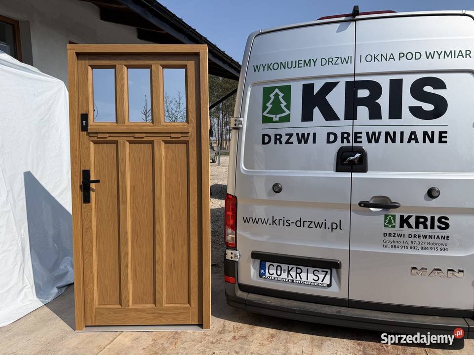 drzwi zewnetrzne WINCHESTER od ręki LEWE drewniane dostawa Legnica