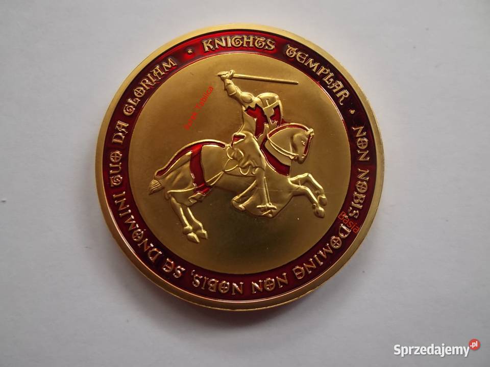 Moneta Krzyż Templariuszy Medal Numizmat Srebro Numizmatyka śląskie Sosnowiec