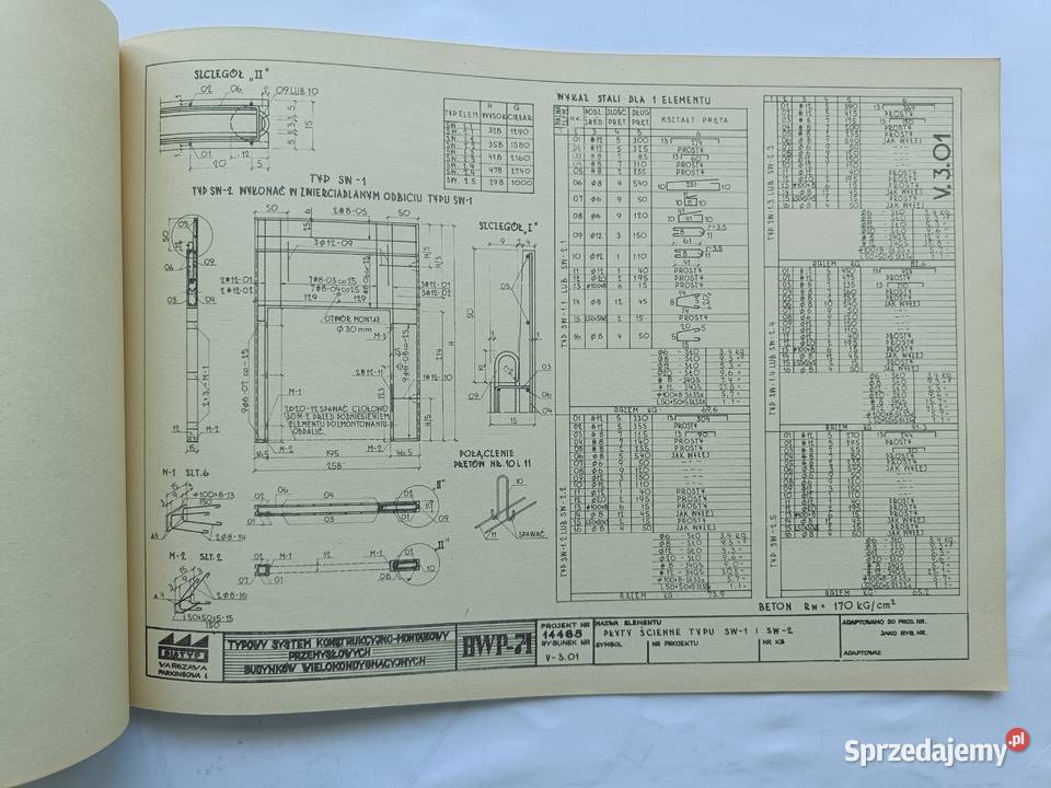 Katalog BWP71 typowych rozwiązań do proj żelbet Gdynia