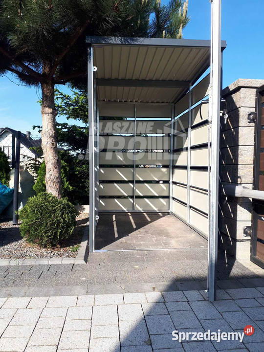 Wiata śmietnikowa spad tył 1x15m antracyt sprzedam