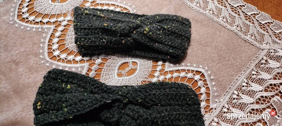 Zestaw dwóch szydełkowych opasek Mama i Córka Częstochowa