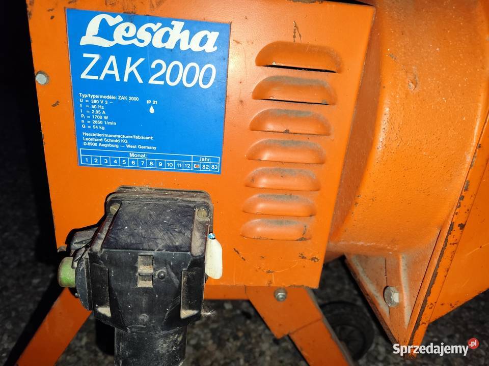 Rozdrabniacz do gałęzi Lescha ZAK 2000 Kalisz sprzedam