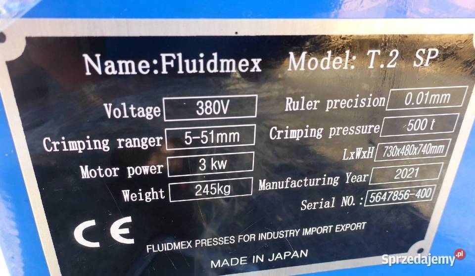 Prasa Zaciskarka Zakuwarka do zakuwania węży Kraków