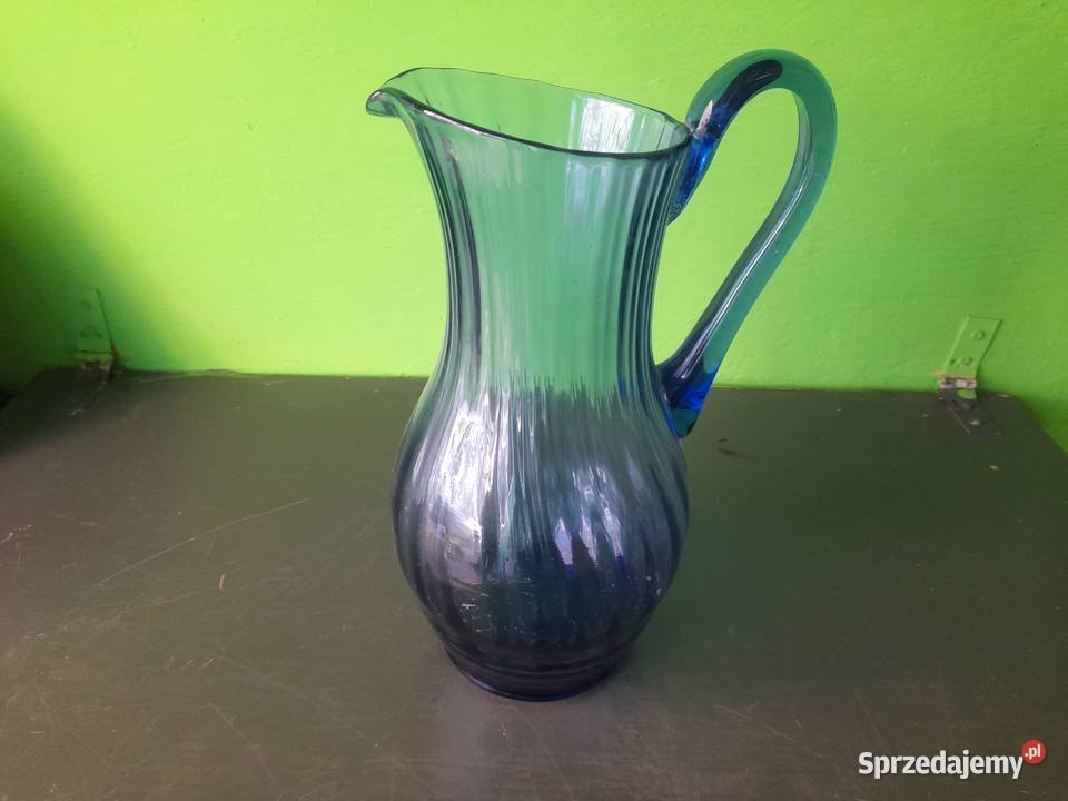 Dzbanek szkło prl Oleśnica
