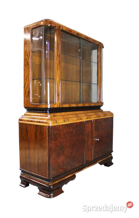 Zgrabna serwantka witryna Art Deco renowacji Bydgoszcz sprzedam