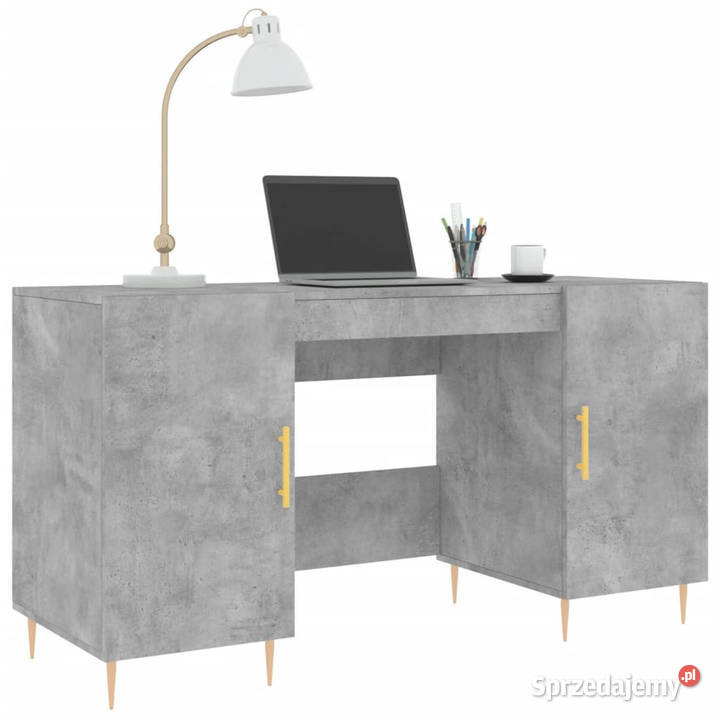 Biurko szarość betonu 140x50x75 materiał mazowieckie Warszawa