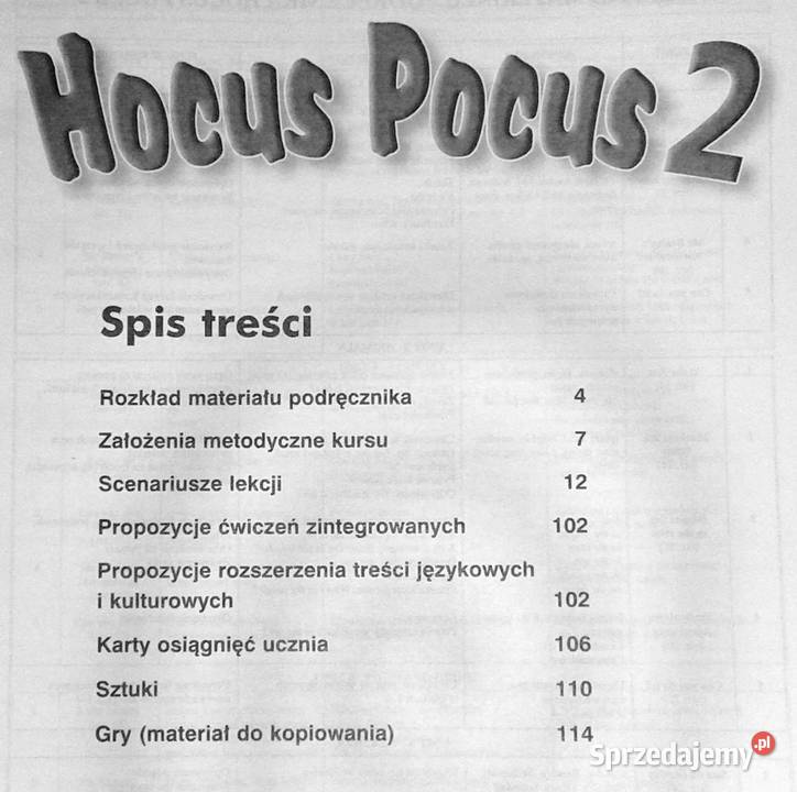 Hocus Pocus 1 Katarzyna Nicholls Rok wydania 2004 Chełm
