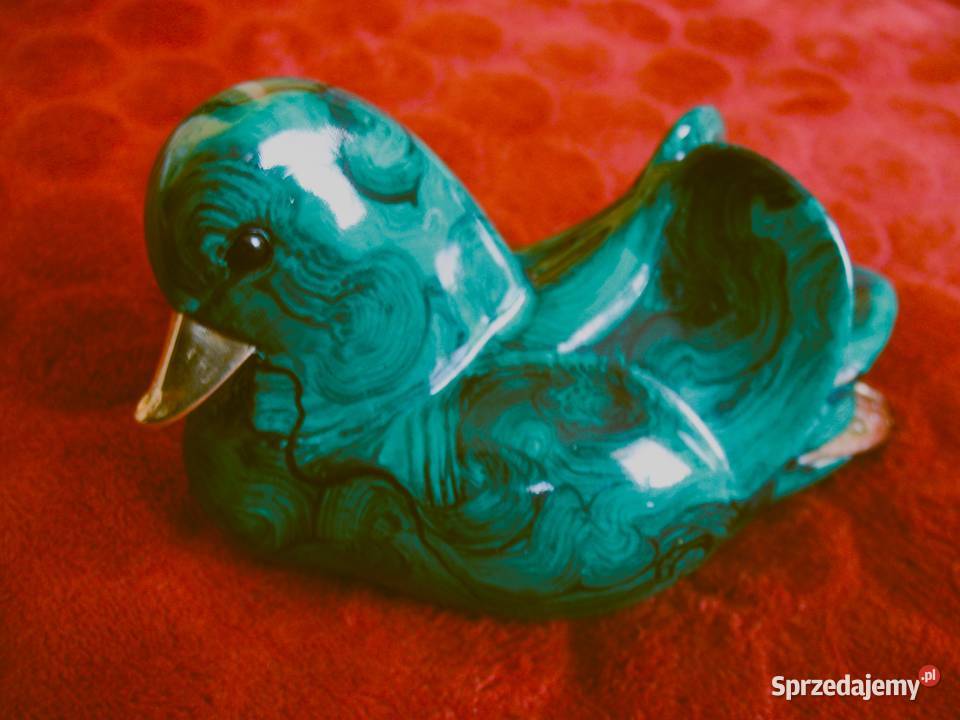 Kaczka w kolorach malachitu w stylu Flambe Siedlce