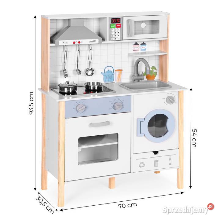 Drewniana kuchnia dzieci ECOTOYS 935 dźwięki