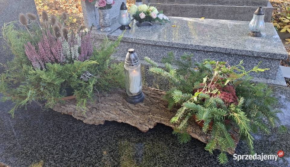Unikalny naturalny stroik nagrobny na płacie małopolskie Kraków