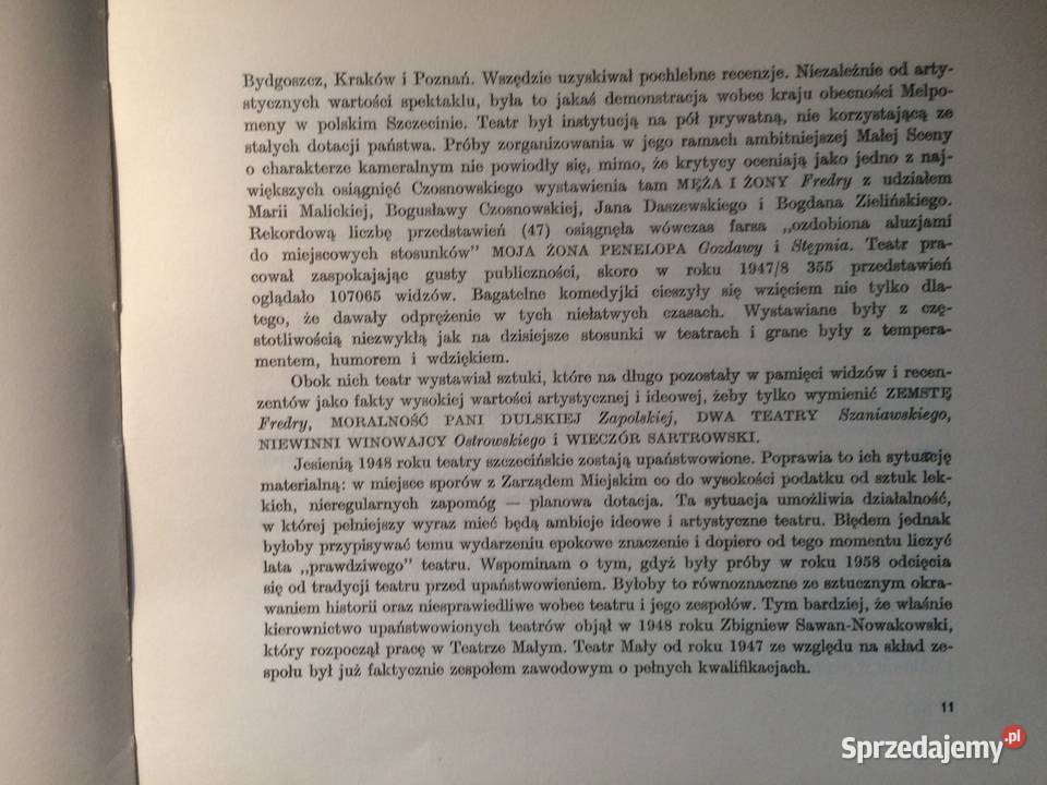 3485 Teatry Dramatyczne W Szczecinie 1945 1965 Szczecin