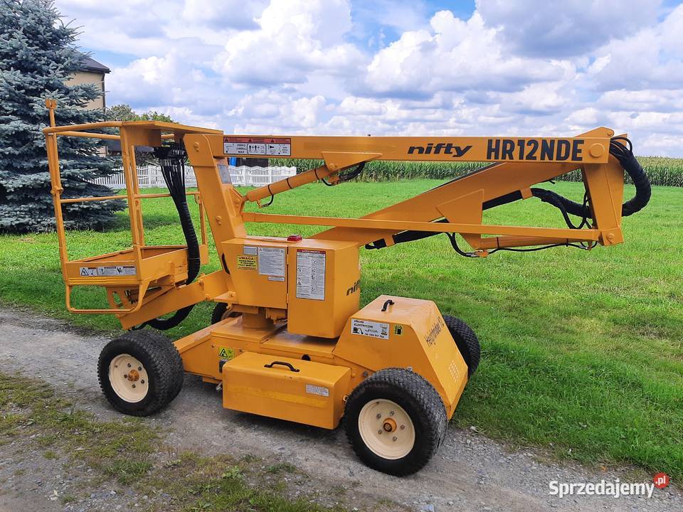 Podnośnik koszowy nifty light hr12 nde zwyźka wielkopolskie Kobyla Góra