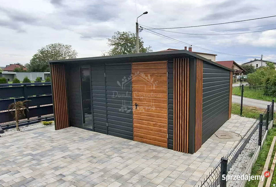 Schowek Domek ogrodowy 5x4m brama dwuskrzydłowa Łęczyca