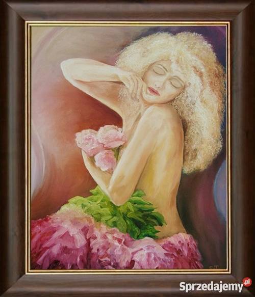 Obraz olejny Akt z kwiatami Lublin