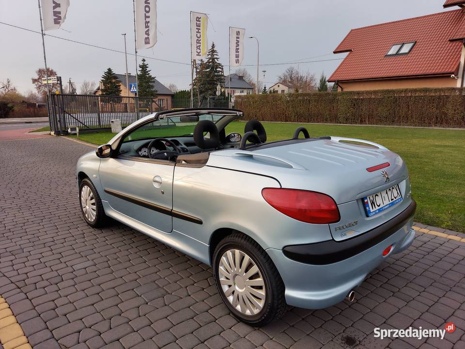 Peugeot 206 CC niski przebieg FV23 Zarejestrowany w Polsce Glinojeck